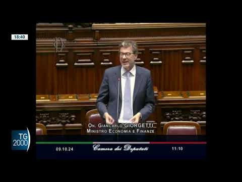 Ministro Giorgetti presenta il piano strutturale di bilancio