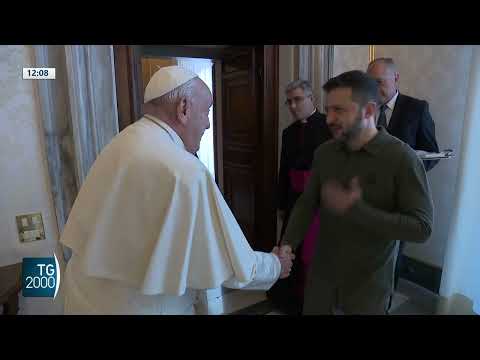 Zelensky accolto da Papa Francesco in Vaticano