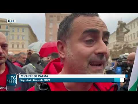 Auto, a Roma i piazza migliaia di metalmeccanici per difendere l’occupazione