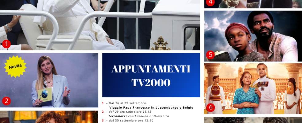 La newsletter settimanale: <br>cosa è in arrivo su Tv2000